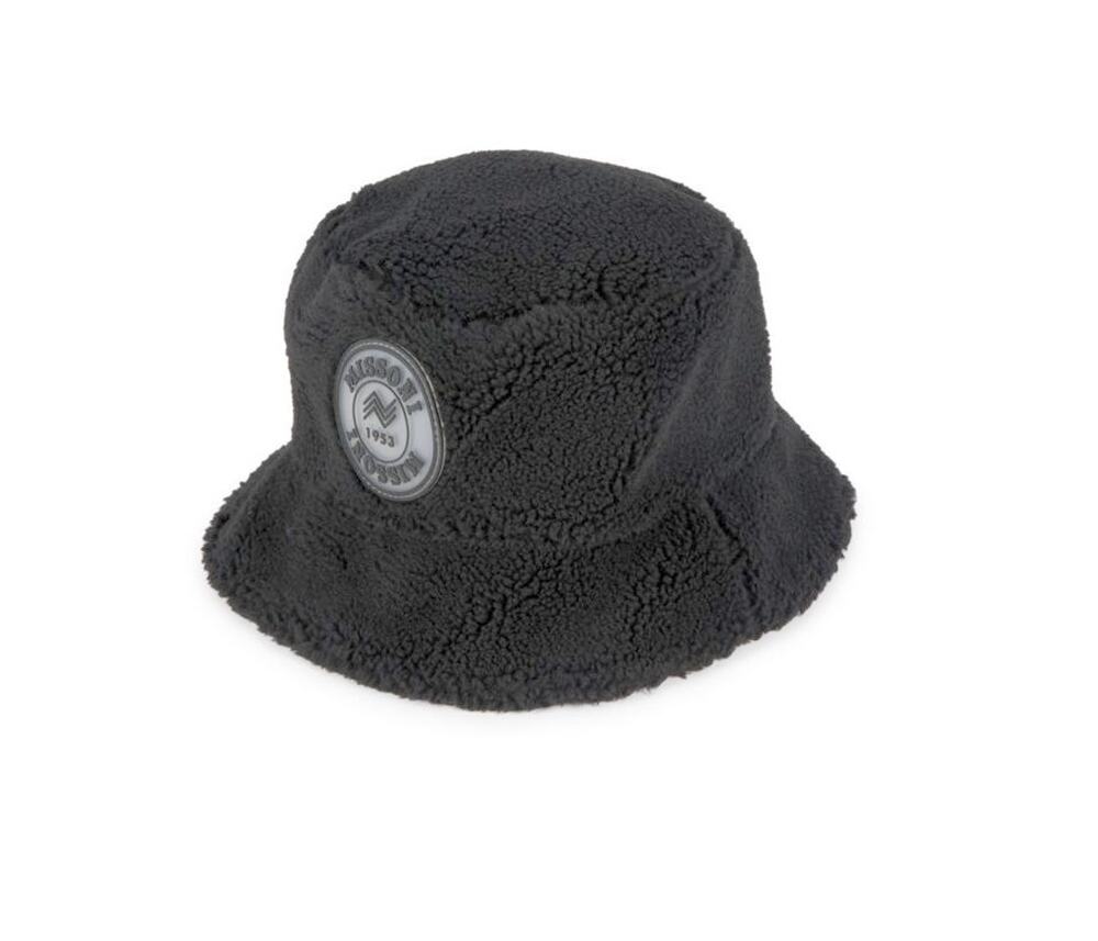 $395 NWT Missoni Reversible Black Faux Sherling Teddy Bucket Hat One Size